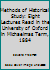 Methods of Historical Study: Eight Lectures Read in the University of Oxford in Michaelmas Term, 1884 B000TLR436 Book Cover