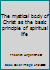 The mystical body of Christ as the basic principle of spiritual life B0007GWV9K Book Cover
