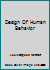 Design Of Human Behavior B001UIDX50 Book Cover