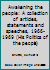 Awakening the people: A collection of articles, statements and speeches, 1966-1969 (His Politics of the people) B0007AITOW Book Cover