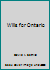 Wills for Ontario 1551800373 Book Cover
