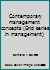 Contemporary management concepts (Grid series in management) 0882441876 Book Cover