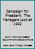 Campaign for President: The Managers Look at 1992 1884186009 Book Cover