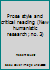 Prose style and critical reading (New humanistic research ; no. 3) 0807724912 Book Cover