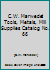 C.W. Marwedel: Tools, Metals, Mill Supplies Catalog No. 66 B000KT6HCQ Book Cover
