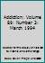 Addiction: Volume 89: Number 3: March 1994 B008I2XK7M Book Cover