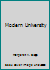 Modern University 020800355X Book Cover