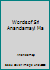 Words of Sri Anandamayi Ma. Revised Edition B0007B4X0K Book Cover