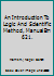 An Introduction To Logic And Scientific Method, Manual Em 621. B001OW89WY Book Cover