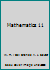 Mathematics 11 B000VUP9B4 Book Cover