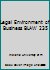 Legal Environment of Business BLAW 235 126981625X Book Cover
