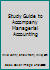 Study Guide to Accompany Managerial Accounting 0073360538 Book Cover