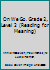 On We Go. Grade 2, Level 2 (Reading for Meaning) B000NVNZ30 Book Cover