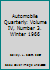 Automobile Quarterly: Volume IV, Number 3. Winter 1966 B003X00OLY Book Cover