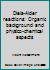 Diels-Alder reactions: Organic background and physico-chemical aspects B0000CMTGD Book Cover