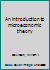 An introduction to microeconomic theory B0007DDYWG Book Cover