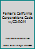 Parker's California Corporations Code w/CD-ROM 0769853102 Book Cover