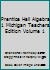 Prentice Hall Algebra 1 Michigan Teachers Edition Volume 1 0132517639 Book Cover