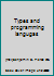 Types and programming langugas 7121011492 Book Cover
