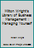 Milton Wright's Library of Business Management : Managing Yourself B003ZVZXZI Book Cover