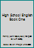 High School English Book One B000G24ZRQ Book Cover