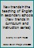 New trends in the teaching of English in secondary schools (New trends in curriculum and instruction series) B0006BO6K8 Book Cover