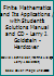 Finite Mathematics and Its Applications / with Student''s Solutions Manual and CD - Larry J. Goldstein - Hardcover 0131065572 Book Cover