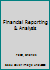Financial Reporting and Analysis, Student Study Guide (Second Edition) 0130341118 Book Cover