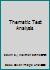Thematic Test Analysis B002BO6ING Book Cover