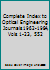 Optical Engineering Index (1962-1984) 0892525878 Book Cover
