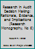 Research in Audit Decision Making: Rationale, Evidence, and Implications 0919521053 Book Cover