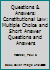 Questions & Answers: Constitutional Law: Multiple Choice and Short Answer Questions and Answers 0820556602 Book Cover