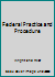 Federal Practice and Procedure 0314261486 Book Cover