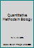Quantitative Methods in Biology 0720406382 Book Cover