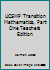 UCSMP Transition Mathematics, Part One Teacher's Edition 0673459403 Book Cover