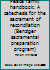 Peace family handbook: A catechesis for the sacrament of reconciliation (Benziger sacramental preparation program) 0026521601 Book Cover