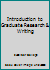 Introduction to Graduate Research & Writing 1889403849 Book Cover