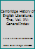 Cambridge History of English Literature, The, Vol. XV: General Index B00YLF82VE Book Cover