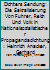 Des Deutschen Dichters Sendung : Die Sakralisierung Von F?hrer, Reich und Volk in Nationalsozialistischer Propagandadichtung: Heinrich Anacker, Gerhard Schumann und Herybert Menzel 3825346838 Book Cover