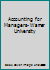 Accounting for Managers (Warner University) 112175211X Book Cover