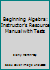 Beginning Algebra: Instructor's Resource Manual with Tests 0136031110 Book Cover