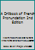 A Drillbook of French Pronunciation 2nd Edition B000H4C0ES Book Cover