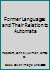 Former Languages and Their Relation to Automata B00GX3OW0M Book Cover