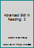 Advanced Skill in Reading: 2 B000NQ1GYU Book Cover