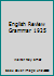 English Review Grammar 1925 B000E2D4WK Book Cover