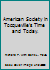 American Society in Tocqueville's Time and Today. B000H57Q4Q Book Cover