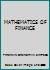 MATHEMATICS OF FINANCE B0036LSL1A Book Cover