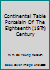 Continental Table Porcelain Of The Eighteenth (18Th) Century B01GBWSLHE Book Cover