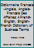 Dictionnaire Francais-Anglais, Anglais-Francais Des Affaires: A French-English, English-French Dictionary of Business Terms 2030206091 Book Cover