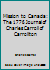 Mission to Canada: The 1776 Journal of Charles Carroll of Carrollton B000KNGHEA Book Cover